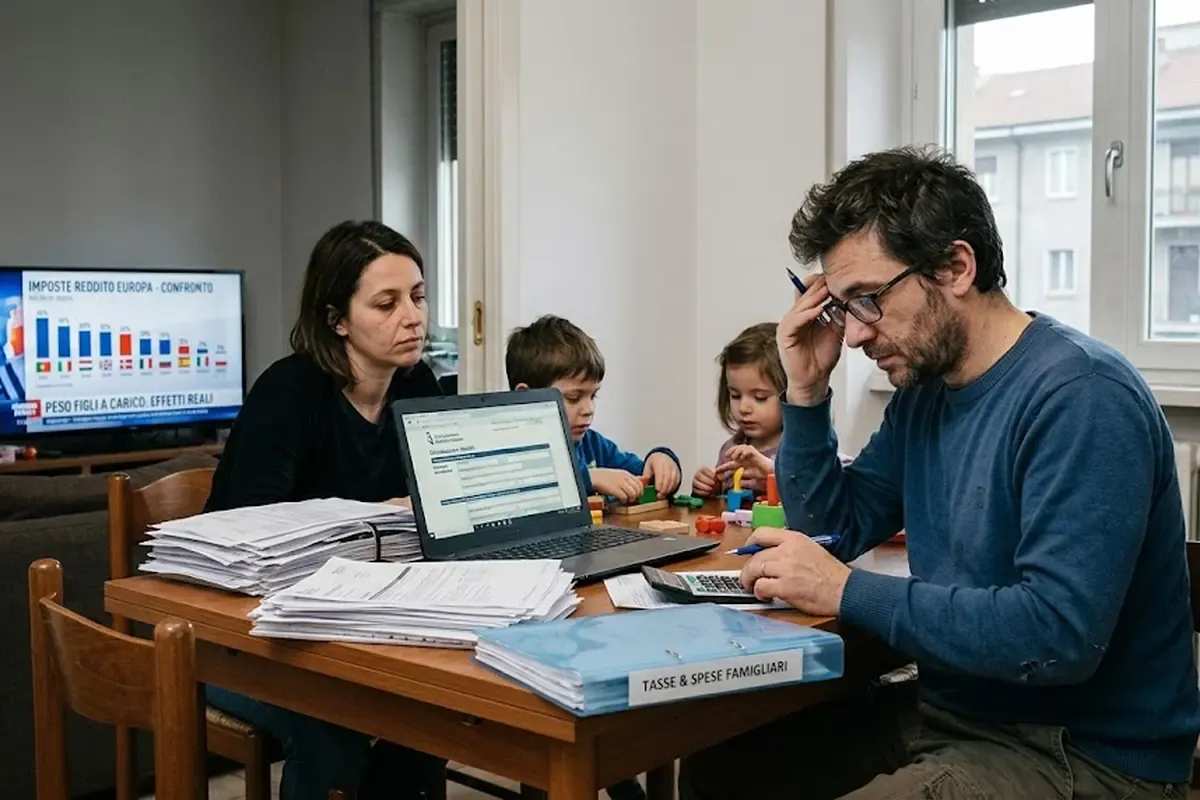 Imposta sul reddito in Europa, chi paga di più e quanto pesano davvero i figli a carico