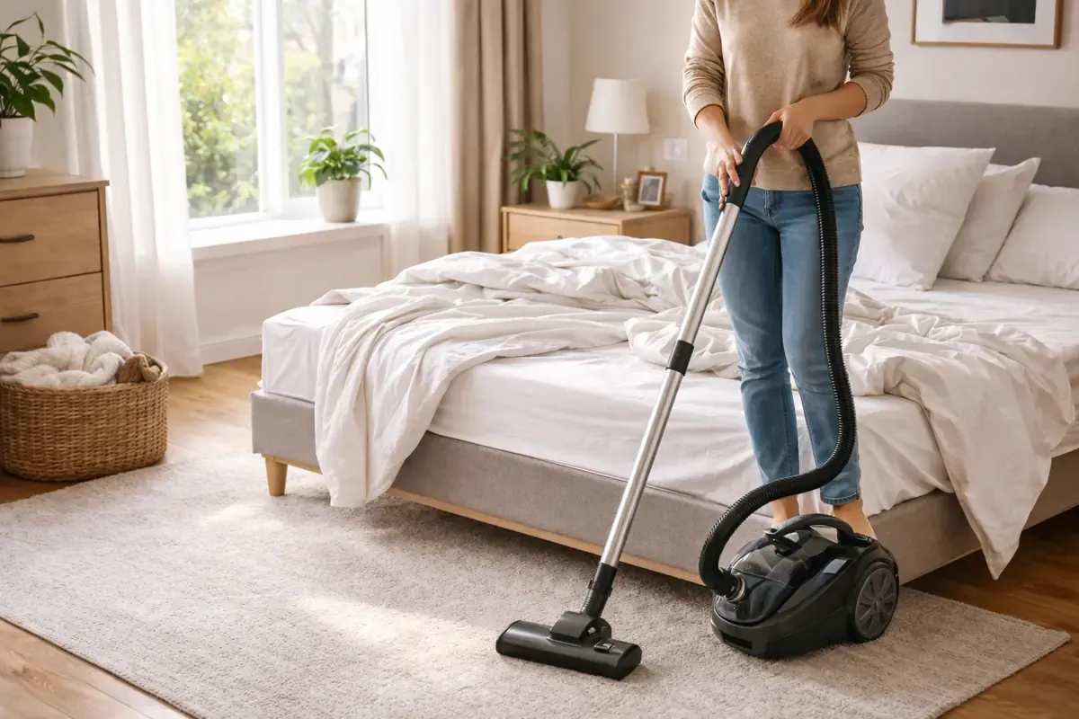 Pulire davvero la camera da letto: il metodo semplice per eliminare polvere e acari senza perdere tempo