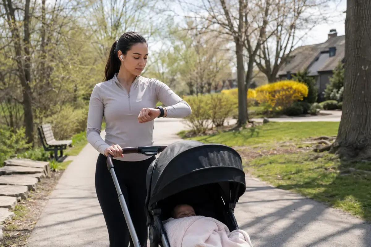 Camminata 30-30 con il passeggino: come allenarsi anche nelle giornate piene