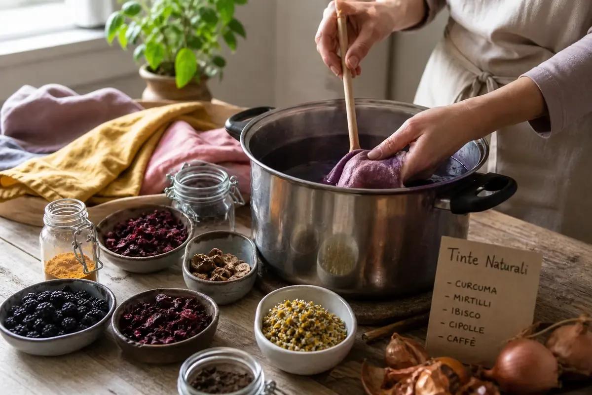 Come tingere tessuti in modo naturale: guida pratica con colori ecologici fai da te