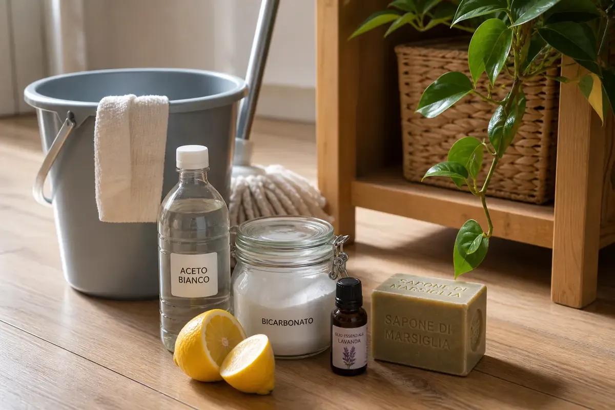 Detergenti naturali fai da te per pavimenti: come pulire casa senza chimica