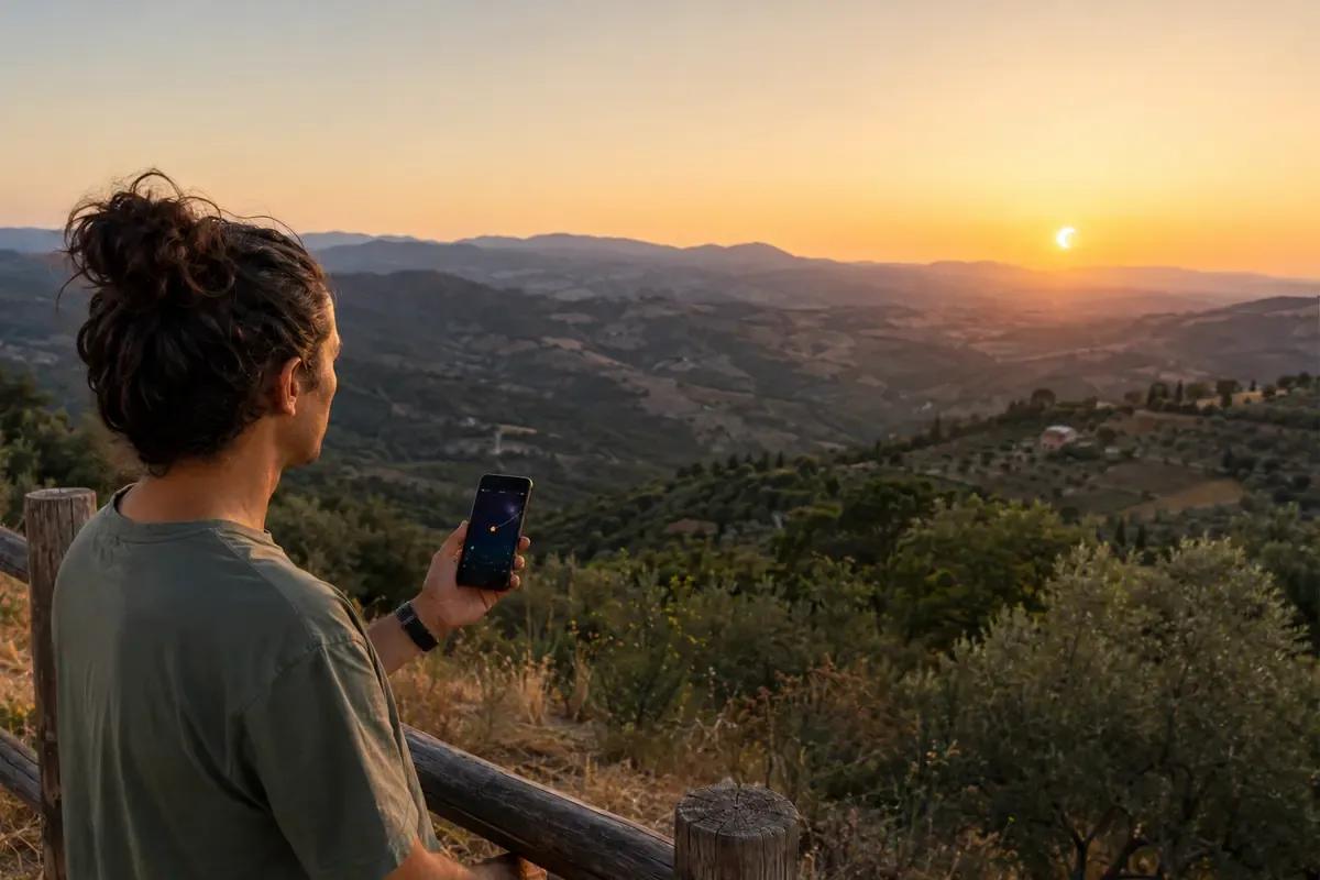 Eclissi solare del 12 agosto 2026: le app per trovare il posto migliore da cui osservarla