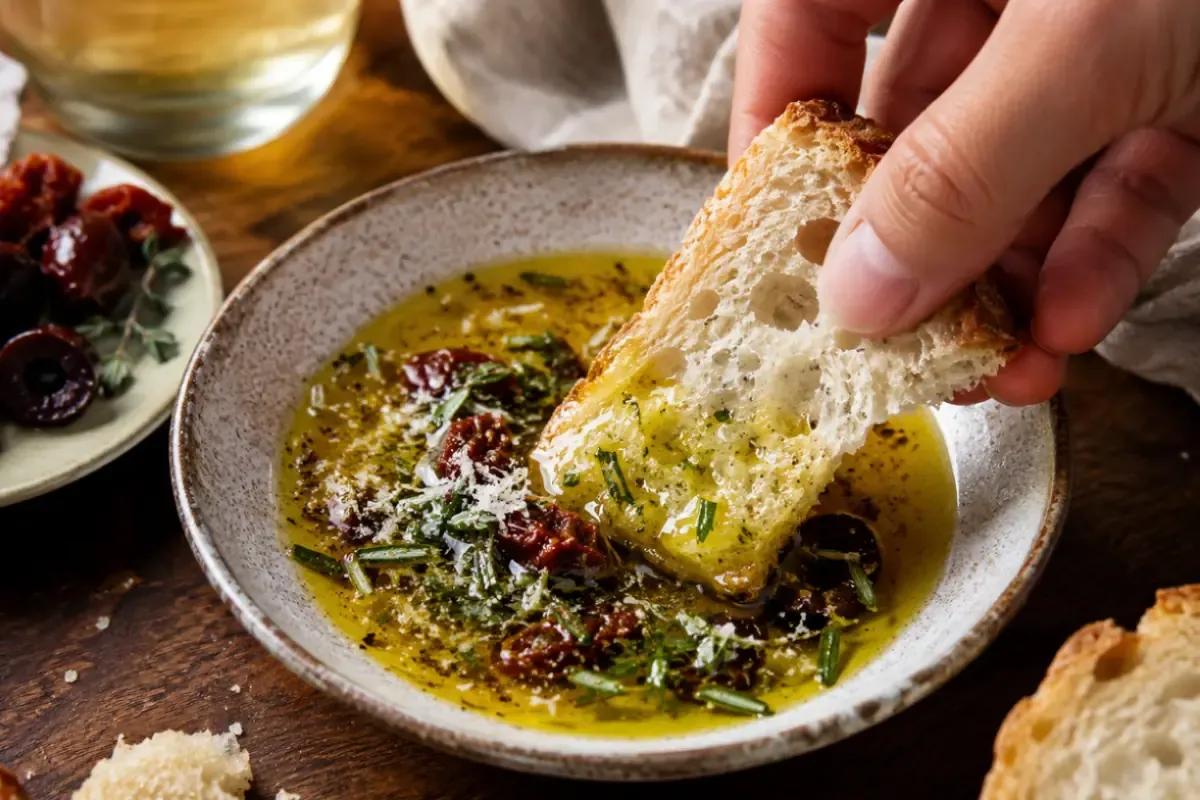Bread dipping, la moda virale che in Italia chiamiamo semplicemente pane e olio
