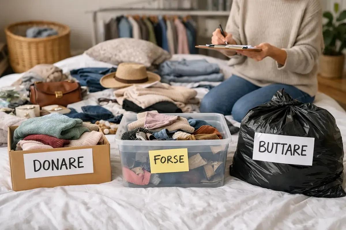 Decluttering in casa, il metodo semplice per liberarsi del superfluo senza stress