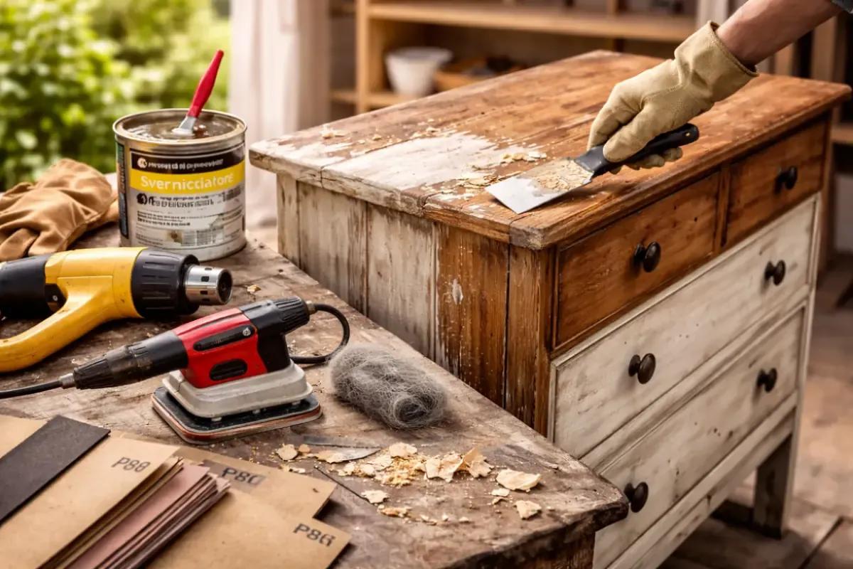Sverniciare il legno e riportarlo al naturale: i metodi più efficaci per ridare vita a mobili e superfici
