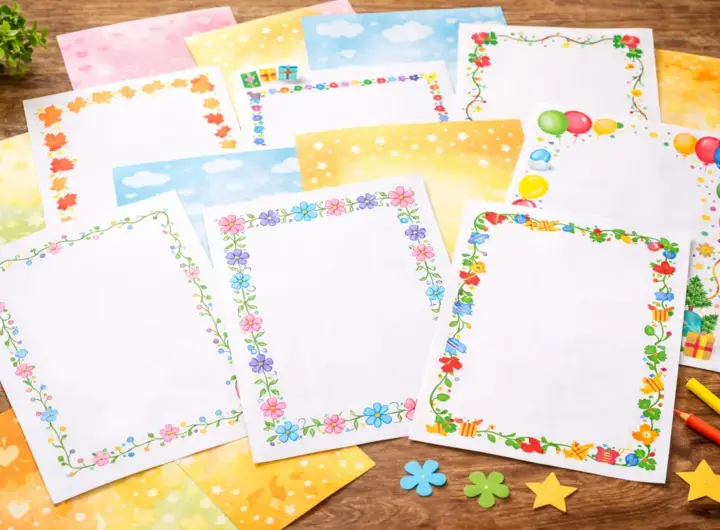 Carta decorativa e colori vivaci