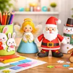 Artigianato di carta e giocattoli natalizi