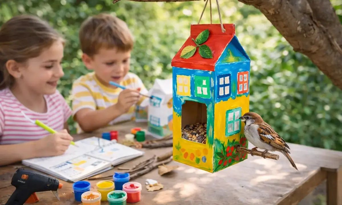 Costruzione di una casa per uccelli