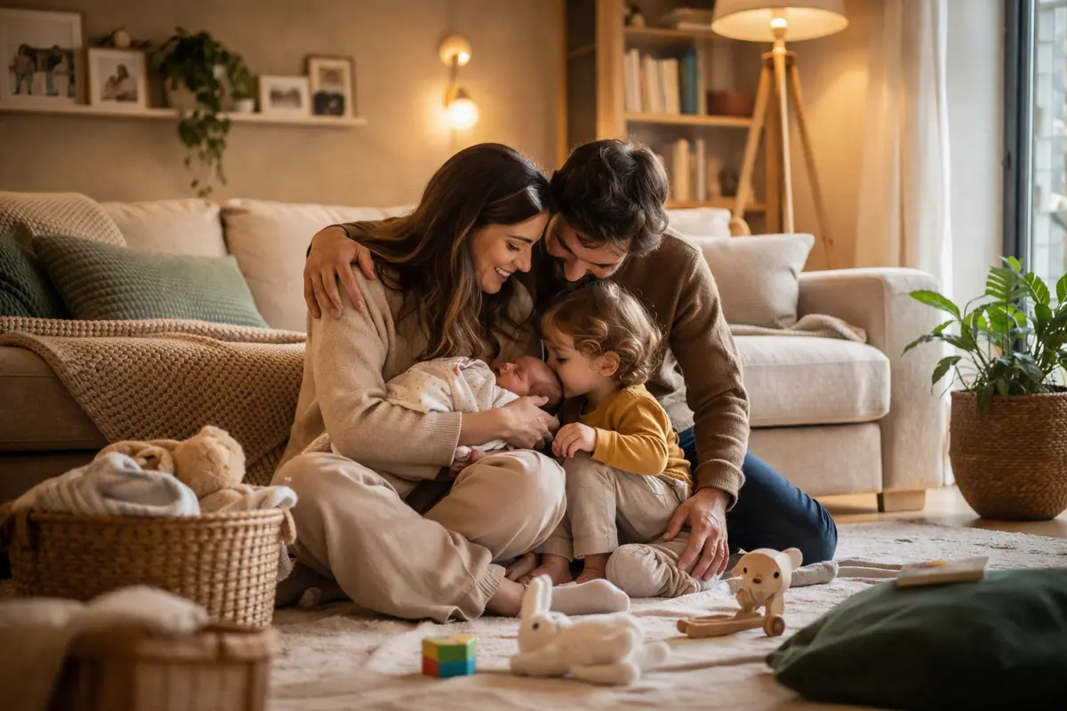 Momenti di affetto in famiglia