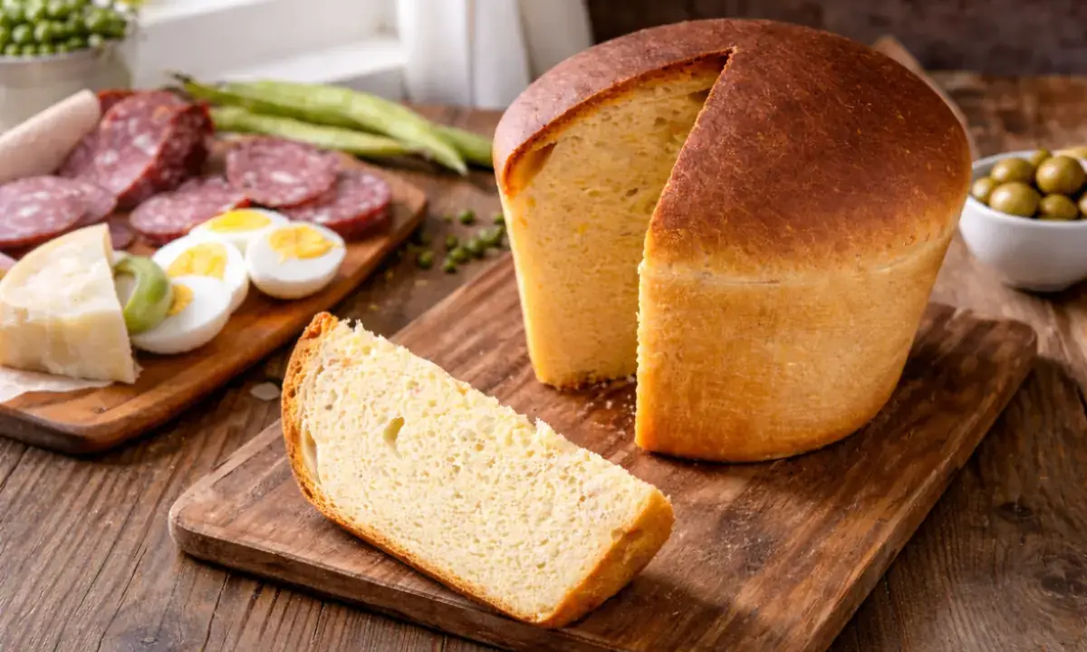 Pizza di Pasqua con salumi e uova