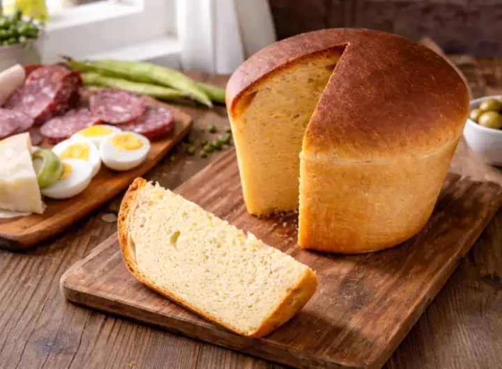 Pizza di Pasqua con salumi e uova