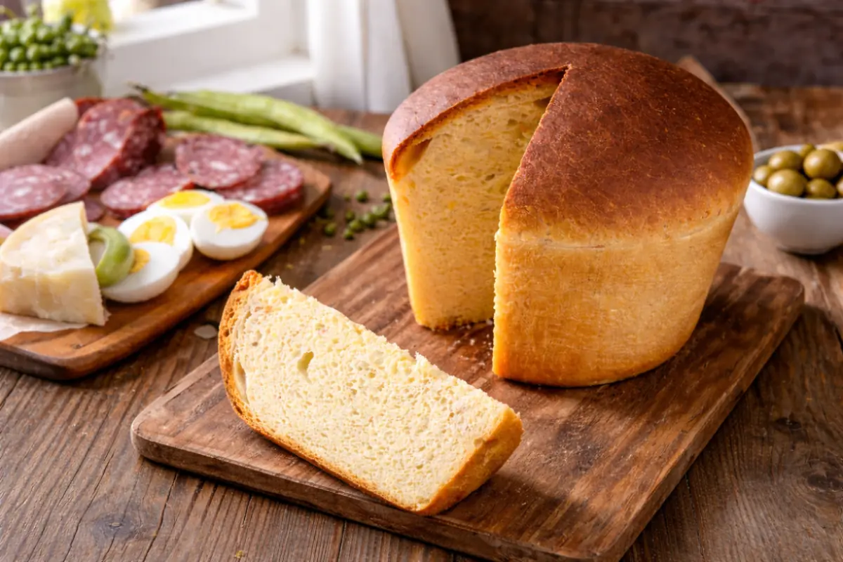 Pizza di Pasqua con salumi e uova