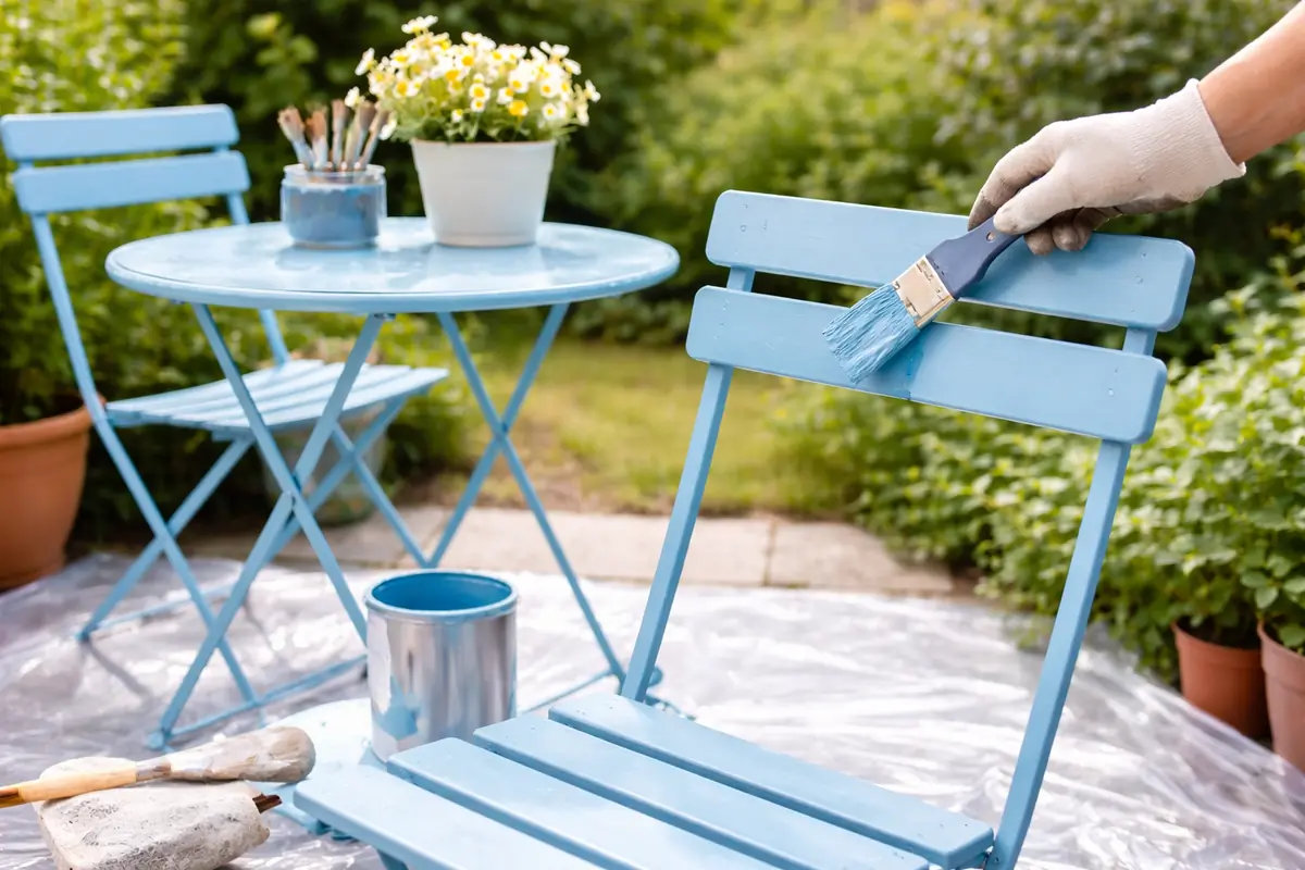 Rinnovamento dei mobili da giardino