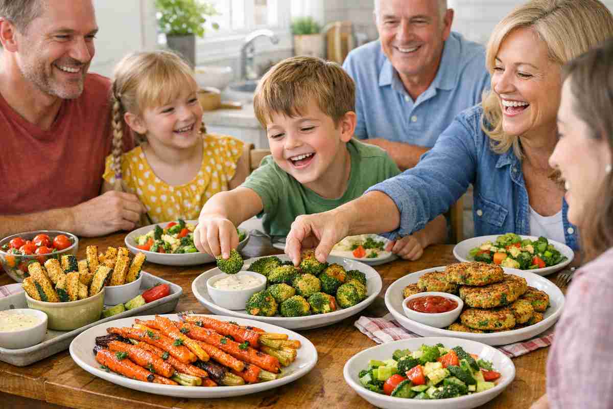 Il trucco per far mangiare la verdura a figli e nipoti senza capricci